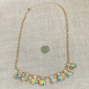 Rose Gold AB Crystal Necklace